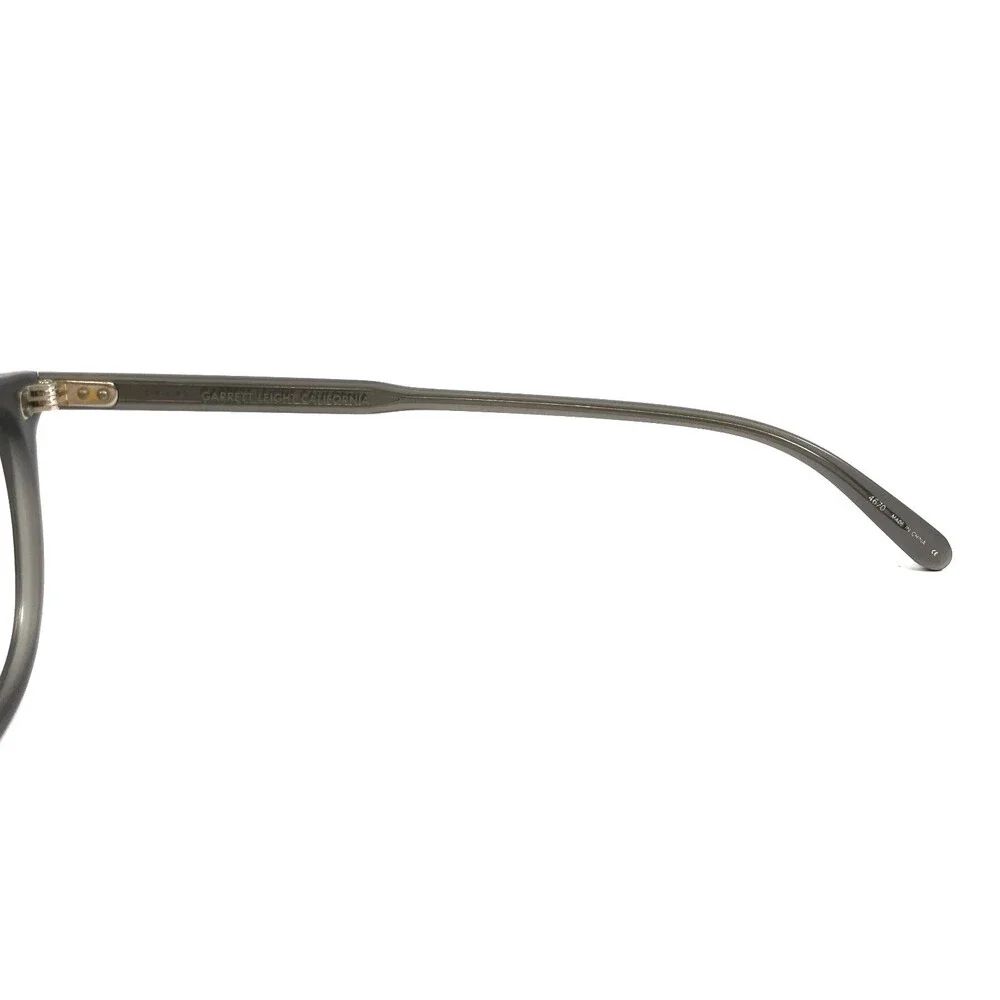 Garrett Leight Eyeglasses Frame KINNEY MGCR Matte Gray Crystal 47-21-140